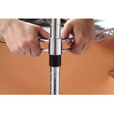 Plastic Split Sleeves for Q-Stor Wire Shelving (4 Pairs)