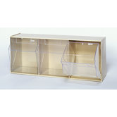 Clear Tip Out Bins (3 Compartments)