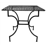 Folding Easy to Assemble Iron Square Dining Table
