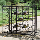 Folding 15 Bottle Wine Rack