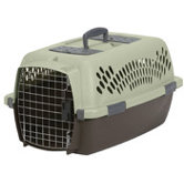 Medium Fashion Pet Carrier in Moss Bank Green and Coffee Ground