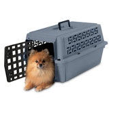 Pet Escort Medium Portable Kennel, Gray