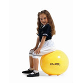 18" Sit 'n' Gym Ball in Yellow