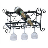 8 Bottle Wall Mounted Wine Rack
