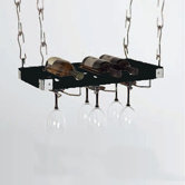 6 Bottle Hanging Wine Rack