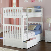 Columbia Bunk Bed with Raised Panel Drawers