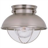 Sebring Outdoor Flush Mount in Brushed Stainless