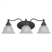 Canterbury  Vanity Light in Antique Bronze
