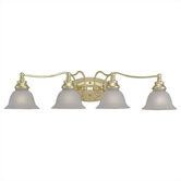 Canterbury  Vanity Light in Polished Brass