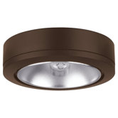 Ambiance Disk Light with Housing in Painted Antique Bronze