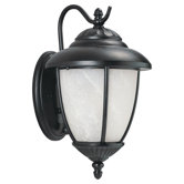 Yorktowne  Outdoor Wall Lantern in Black