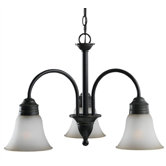 Gladstone 3 Light Mini Chandelier with Glass