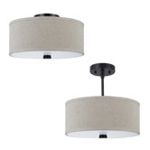 Dayna 2 Light Semi-Flush Mount