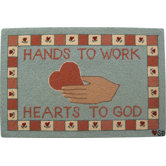 Heart in Hand Novelty Rug