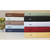 530 Thread Count Egyptian Cotton Solid Pillowcase Set