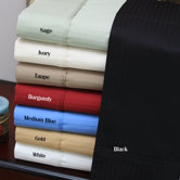 800 Thread Count Egyptian Cotton Stripe Pillowcase Set