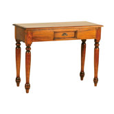 Mahogany Village Scallop Console Table