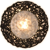 Deko-Wandleuchte Elements in Schwarz