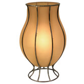 Vase Orient in Orange matt / Countrybraun