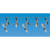 Seilsystem Halogen mit 5 Spots