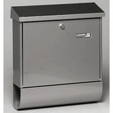 2-tlg. Briefkasten-Set "Vario" in Silber