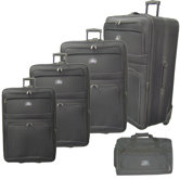 5 Piece Upright Luggage Set