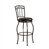 30" Circle Top Metal Bar Stool