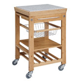 Kitchen Cart with Granite Top