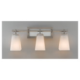 Clayton  Vanity in Brushed Steel