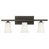 Boulevard Three Light Bath Vanity in Oil Rubbed Bronze