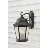 Martinsville Four Light Outdoor Lantern in Black