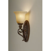 Francine One Light Wall Sconce in Firenze Gold
