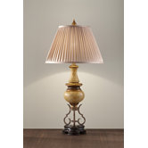 Marisol One Light Table Lamp in Ivory Crackle