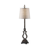 Westwood One Light Buffet Lamp in Weathered Black
