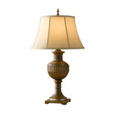 Park Ridge One Light Table Lamp in Silver Leaf Sienna