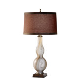 Woodrow One Light Table Lamp in Marbelized Glass