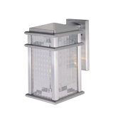 Mission Lodge Mid Size Wall Lantern in Brushed Aluminum