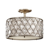 Lucia 3 Light Semi Flush Mount