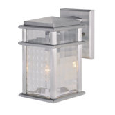 Mission Lodge Wall Lantern in Brushed Aluminum
