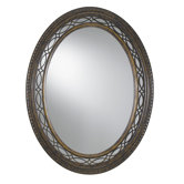 Edwardian Wall Mirror in Walnut