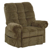 Omni Pow'r Lift Full Lay-Out Chaise Recliner in Thistle