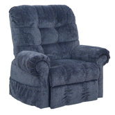Omni Pow'r Lift Full Lay-Out Chaise Recliner in Black Pearl