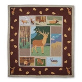 Brown Elk Full / Queen Quilt