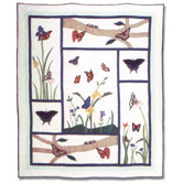 Butterfly Kisses Throw Quilt
