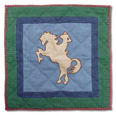 Western Santa Rider Toss Pillow