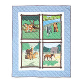 Horse Friends Throw Quilt
