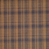 Dark Brown Plaid Toss Pillow