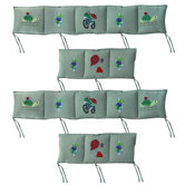 Green Scene 4 Piece Bumper Pad Set