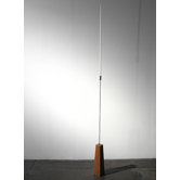 No.2 Cherry Wood, Silver Plated Aluminum, Stainless Steel Candlestick