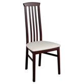 York Slatted Back Chair in Mahogany